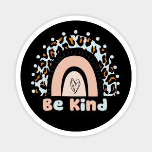 Be Kind, Leopard Rainbow Magnet